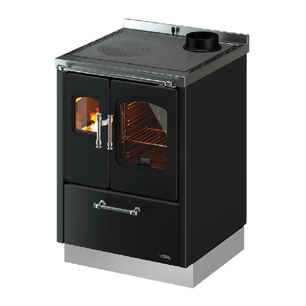 Smart 60 Metallo Antracite Cucina a Legna 6,5 Kw CADEL