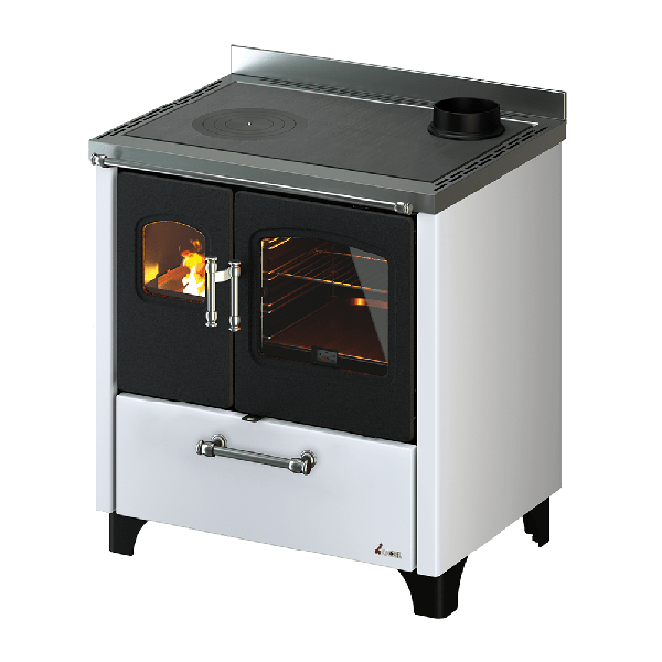 Smart 80 Metallo Bianco Cucina a Legna 7,5 Kw CADEL
