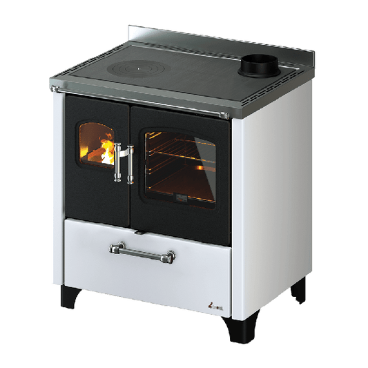 Smart 80 Metallo Bianco Cucina a Legna 7,5 Kw CADEL