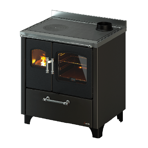 Smart 80 Metallo Antracite Cucina a Legna 7,5 Kw CADEL