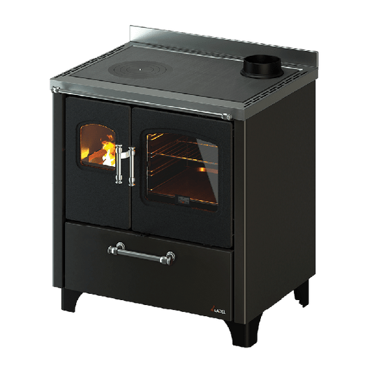 Smart 80 Metallo Antracite Cucina a Legna 7,5 Kw CADEL