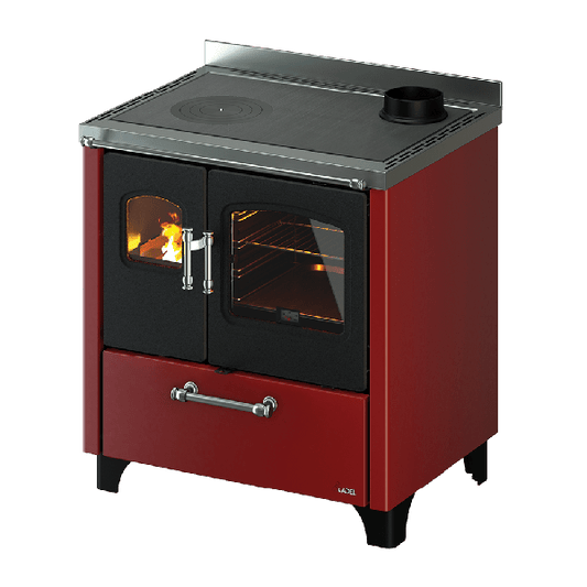 Smart 80 Metallo Rosso Cucina a Legna 7,5 Kw CADEL