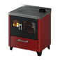Smart 80 Metallo Rosso Cucina a Legna 7,5 Kw CADEL