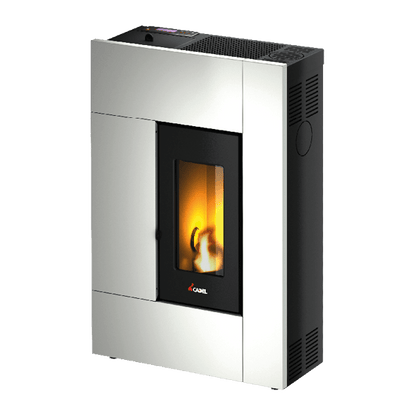 Spirit 5 Metallo Bianco Stufa a Pellet 5,2 Kw Ad Aria CADEL