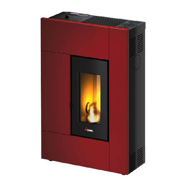 Spirit 5 Metallo Rosso Stufa a Pellet 5,2 Kw Ad Aria CADEL