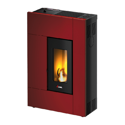 Spirit 5 Metallo Rosso Stufa a Pellet 5,2 Kw Ad Aria CADEL