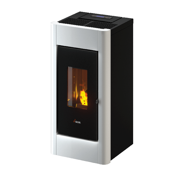 Sweet 7 Metallo Bianco Stufa a Pellet 7 Kw Ad Aria CADEL