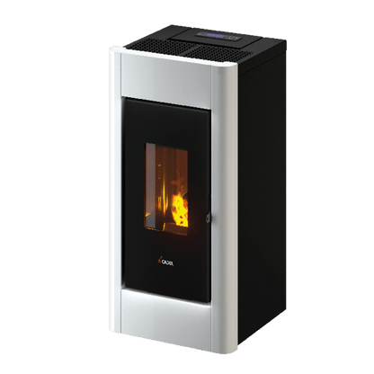 Sweet 7 Metallo Bianco Stufa a Pellet Ventilata ad Aria 7 kW Cadel