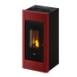 Sweet 7 Metallo Rosso Stufa a Pellet 7 Kw Ad Aria CADEL