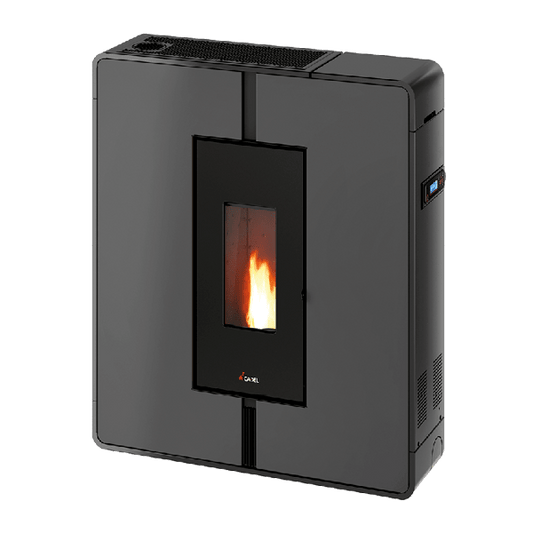 Tile Plus 10 Metallo Antracite Stufa a Pellet 10 Kw Canalizzata Ad Aria CADEL