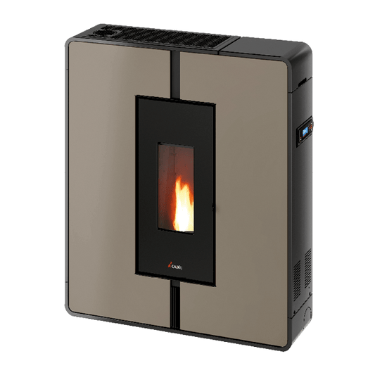 Tile Plus 10 Metallo Light Bronze Stufa a Pellet 10 Kw Canalizzata Ad Aria CADEL