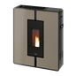 Tile Plus 10 Metallo Light Bronze Stufa a Pellet 10 Kw Canalizzata Ad Aria CADEL