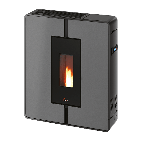 Tile Plus 10 Metallo Titanium Stufa a Pellet 10 Kw Canalizzata Ad Aria CADEL