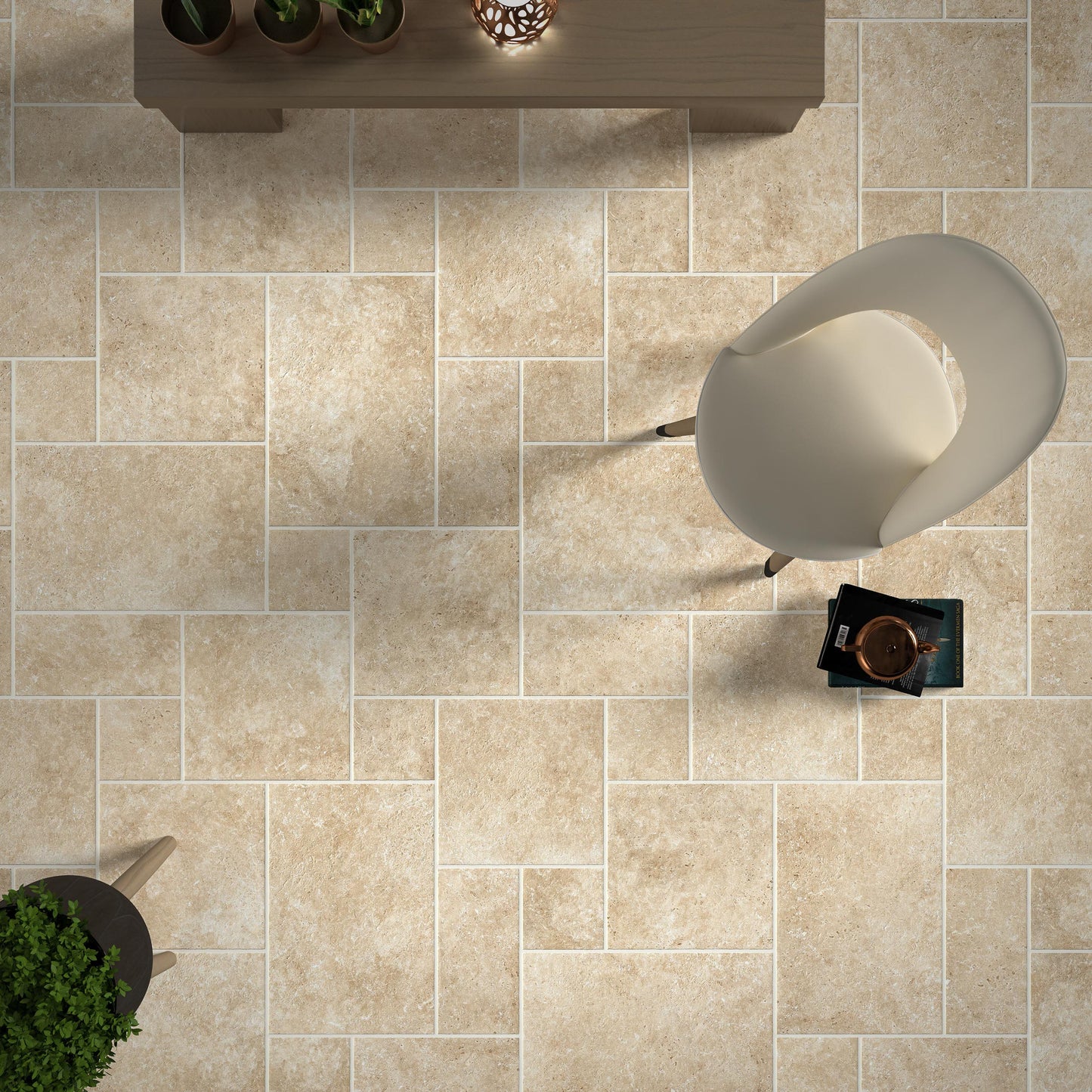 Cantal Beige Modulo 40x60 Bordo Nat. Matt Savoia Italia