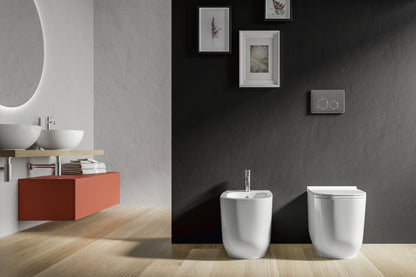 Alba Bidet Filo Muro Btw Bianco Dolomite