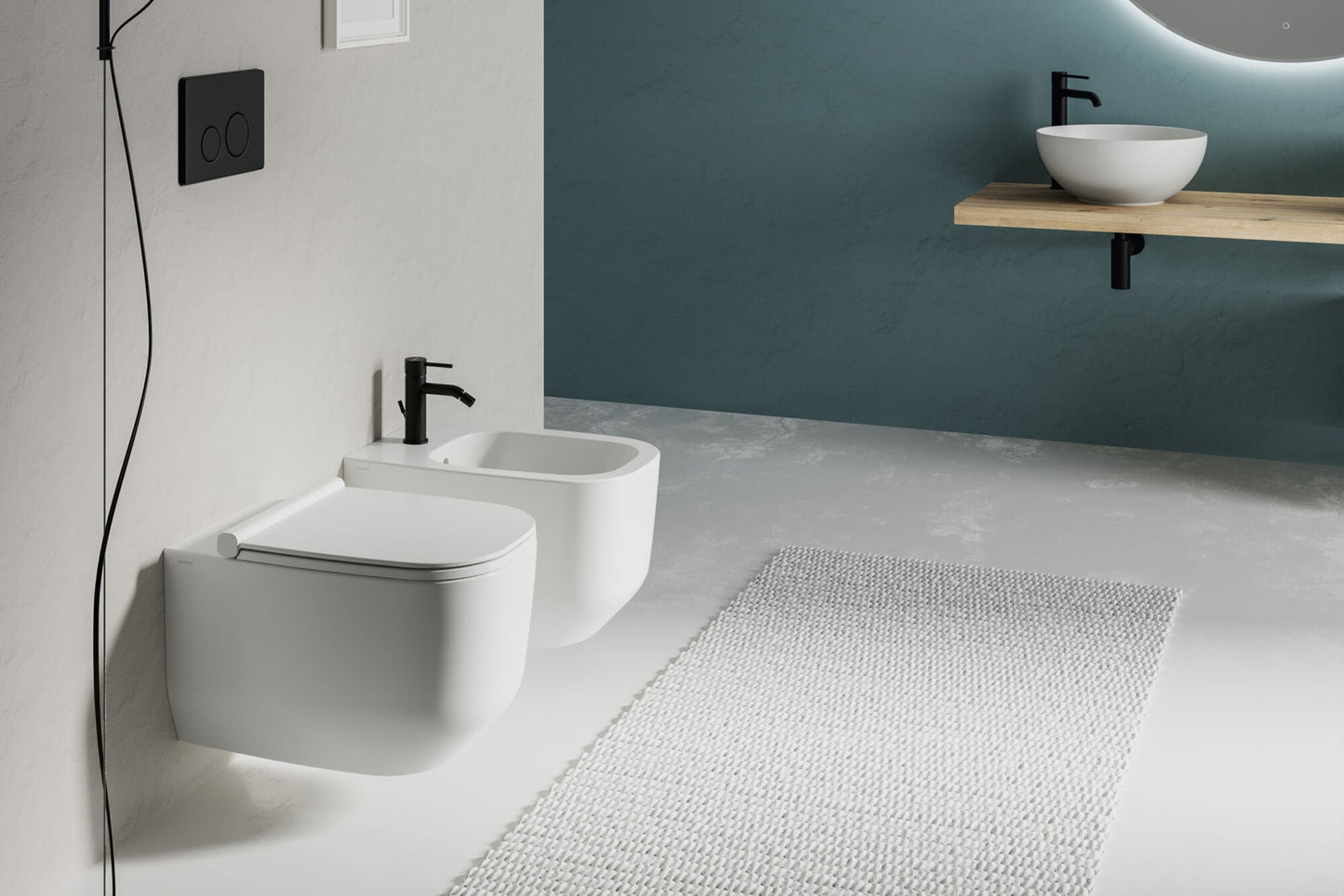 Alba Bidet Sospeso Bianco Opaco Dolomite
