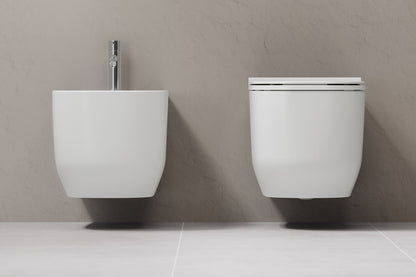 Alba Bidet Sospeso Bianco Opaco Dolomite