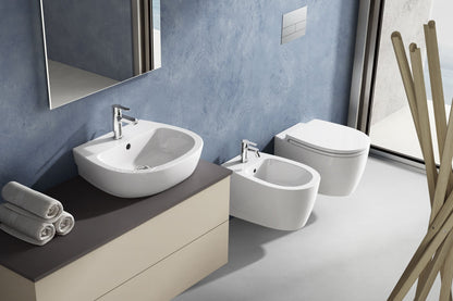 Demy Lavabo da appoggio monoforo L.55 cm Dolomite