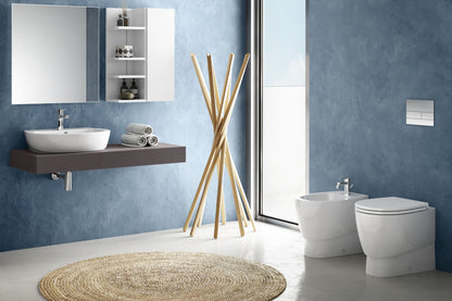 Demy Lavabo da appoggio monoforo L.55 cm Dolomite