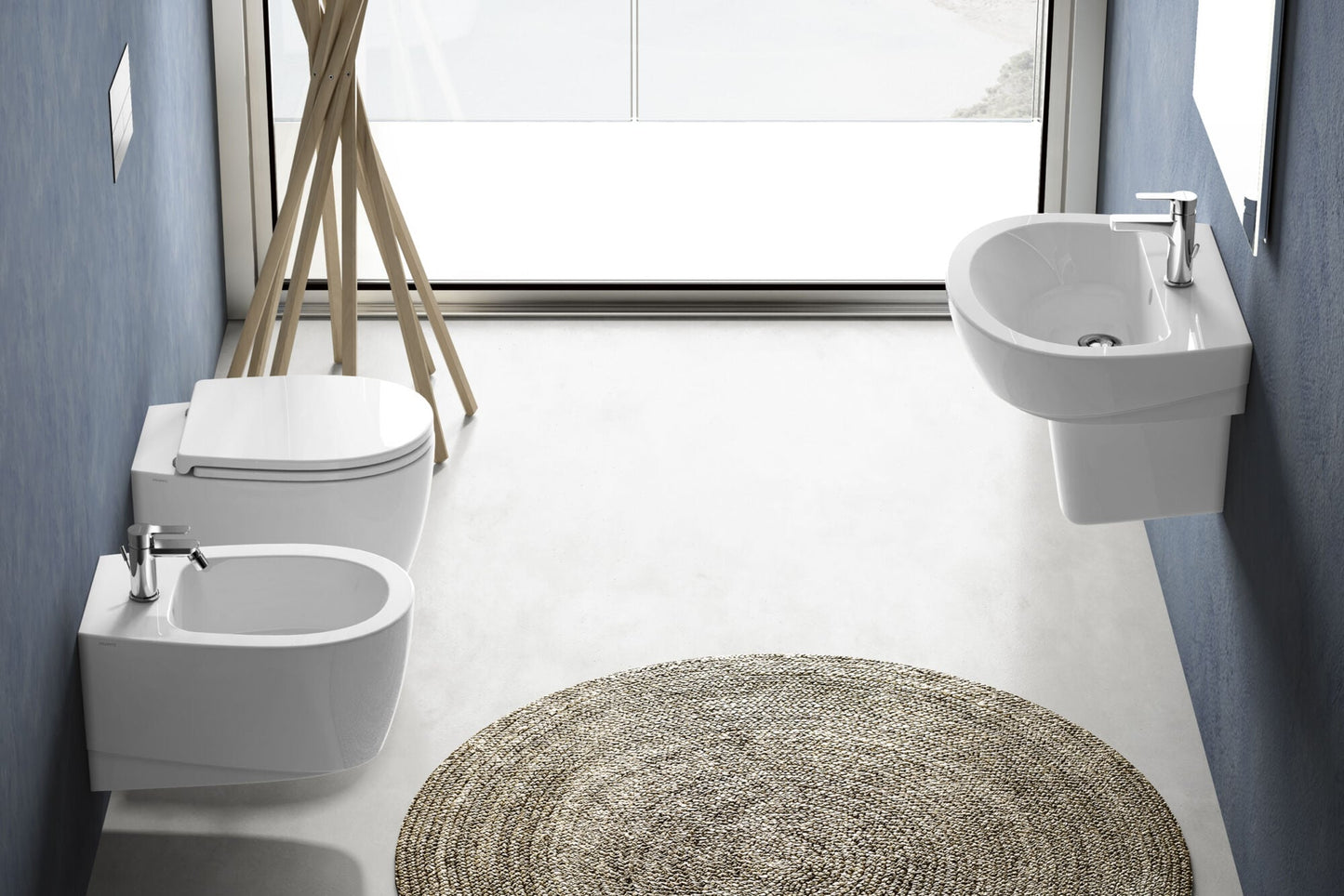 Demy Lavabo Sospeso Monoforo L.60 cm Dolomite