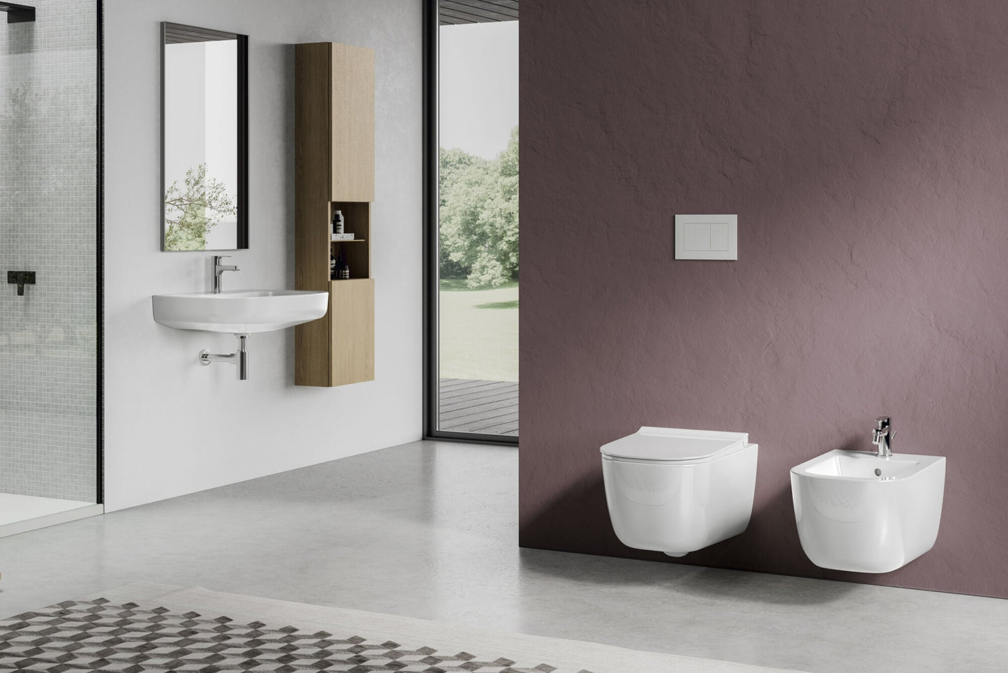 Mirto Lavabo monoforo L. 68 cm Dolomite