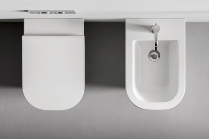 Mirto Bidet filo muro BTW erogazione rubinetto Dolomite