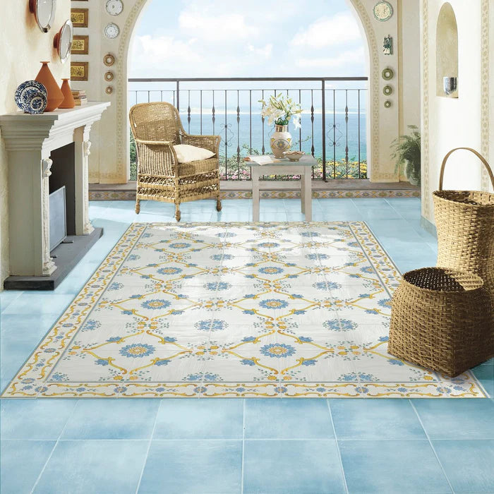Piastrella Cotto Mediterraneo Blu 34×34 cm Savoia Italia
