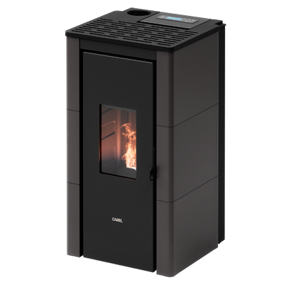 Cristal 7 Up Stufa a Pellet Ventilata 7 kW Metallo Antracite Cadel