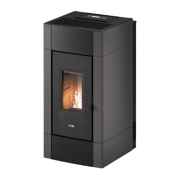 Cristal Plus 9 Metallo Antracite Stufa a Pellet 8,5 Kw Canalizzata Ad Aria CADEL