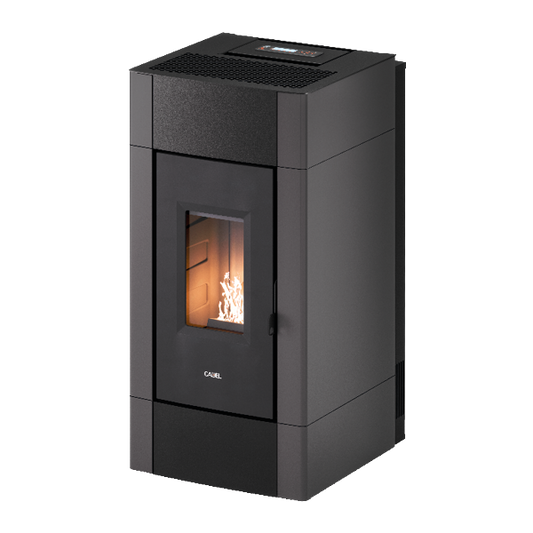 Cristal Plus 9 Metallo Antracite Stufa a Pellet 8,5 Kw Canalizzata Ad Aria CADEL