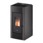 Cristal Plus 9 Metallo Antracite Stufa a Pellet 8,5 Kw Canalizzata Ad Aria CADEL