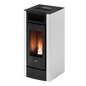 Cristal Plus 9 Metallo Bianco Stufa a Pellet Canalizzata ad Aria 8,5 kW Cadel