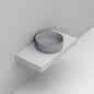 Noemi Lavabo da appoggio a ciotola diam 44 cm grigio cemento Dolomite