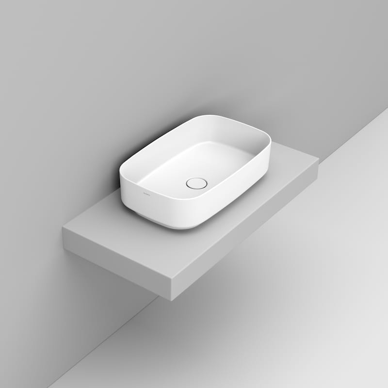 Noemi Lavabo da appoggio ovale 62x38 bianco Dolomite