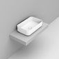 Noemi Lavabo da appoggio rettangolare 64x38 cm bianco opaco Dolomite