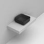 Noemi Lavabo da appoggio quadrato 40x40 cm nero opaco Dolomite