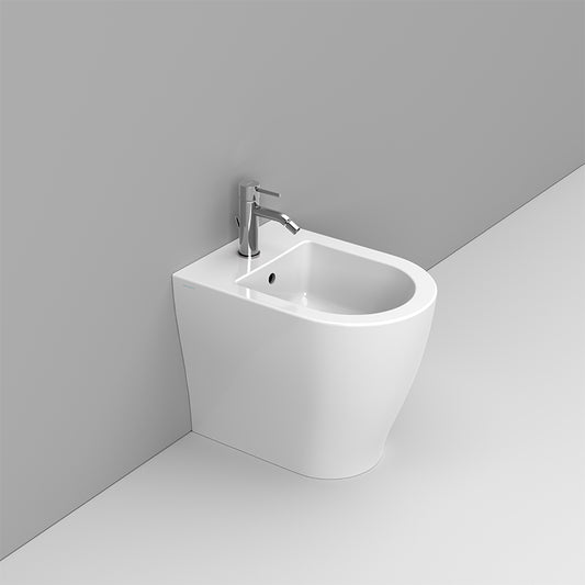 Mirto short Bidet filo muro BTW vortice erogazione rubinetto Dolomite