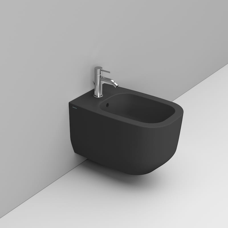Alba Bidet Sospeso Nero Opaco Dolomite