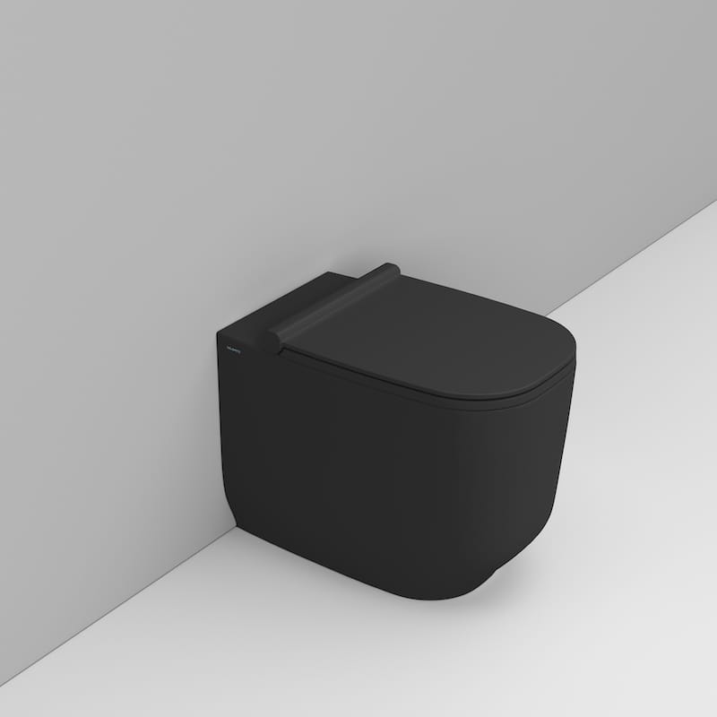 Alba Vaso Traslato Rimless Nero Opaco Dolomite