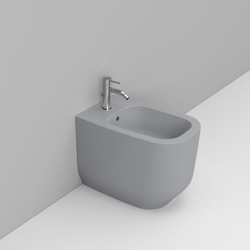 Alba Bidet Filo Muro Btw Grigio Cemento Dolomite