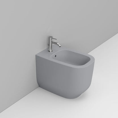 Alba Bidet Filo Muro Btw Grigio Cemento Dolomite