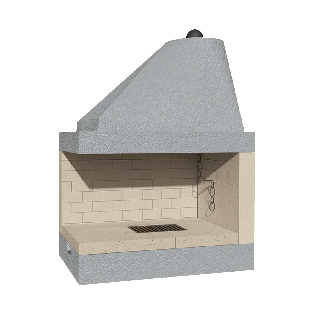 CAMINETTO PREFABBRICATO A LEGNA DS 100 REF MARSICAMIN