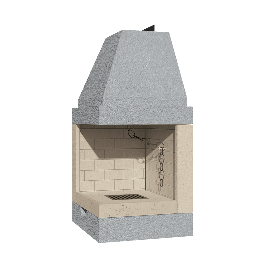 CAMINETTO PREFABBRICATO A LEGNA DS 55 REF MARSICAMIN