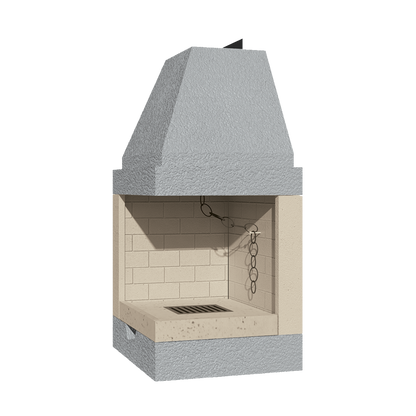 CAMINETTO PREFABBRICATO A LEGNA DS 55 REF MARSICAMIN