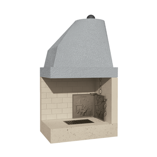 CAMINETTO PREFABBRICATO A LEGNA DS 70 REF MARSICAMIN