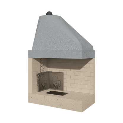 CAMINETTO PREFABBRICATO A LEGNA DS 90 REF MARSICAMIN