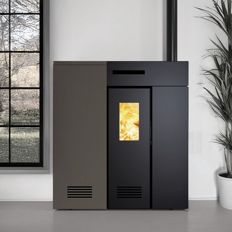 Duglia EP Moka Stufa a Pellet Ventilata e Canalizzabile ad Aria 8,3 kW Caminetti Montegrappa