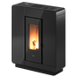 Elle Plus 9 Flexit Vetro Nero Stufa a Pellet 8,5 Kw Canalizzata Ad Aria CADEL
