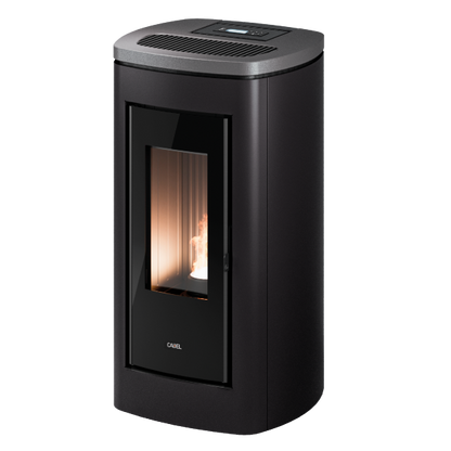 Eclipse Plus 11 Antracite-Titanium Stufa a Pellet 10,5 Kw Canalizzata Ad Aria CADEL