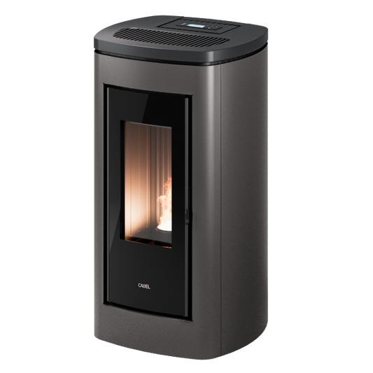 Eclipse Plus 11 Titanium-Antracite Stufa a Pellet 10,5 Kw Canalizzata Ad Aria CADEL